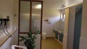 Long stay toilet and shower facility at Aird Donald Caravan Park Stranraer