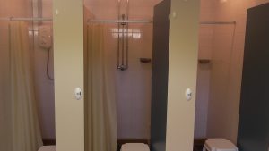 Long stay toilet and shower facility at Aird Donald Caravan Park Stranraer