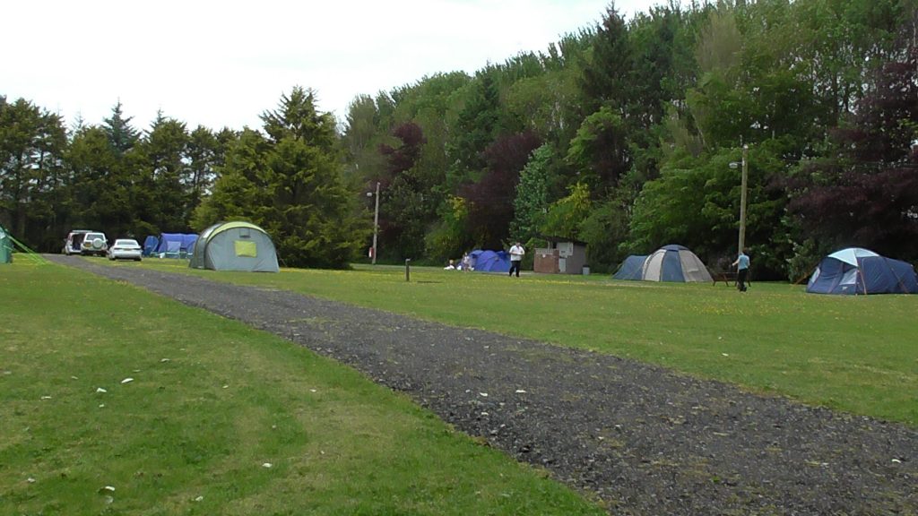 Camping area at AirdDonald Caravan Park, Stranraer